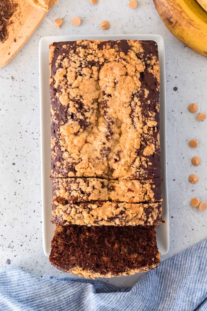 Chocolate Peanut Butter Banana Bread