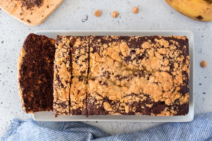 Chocolate Peanut Butter Banana Bread