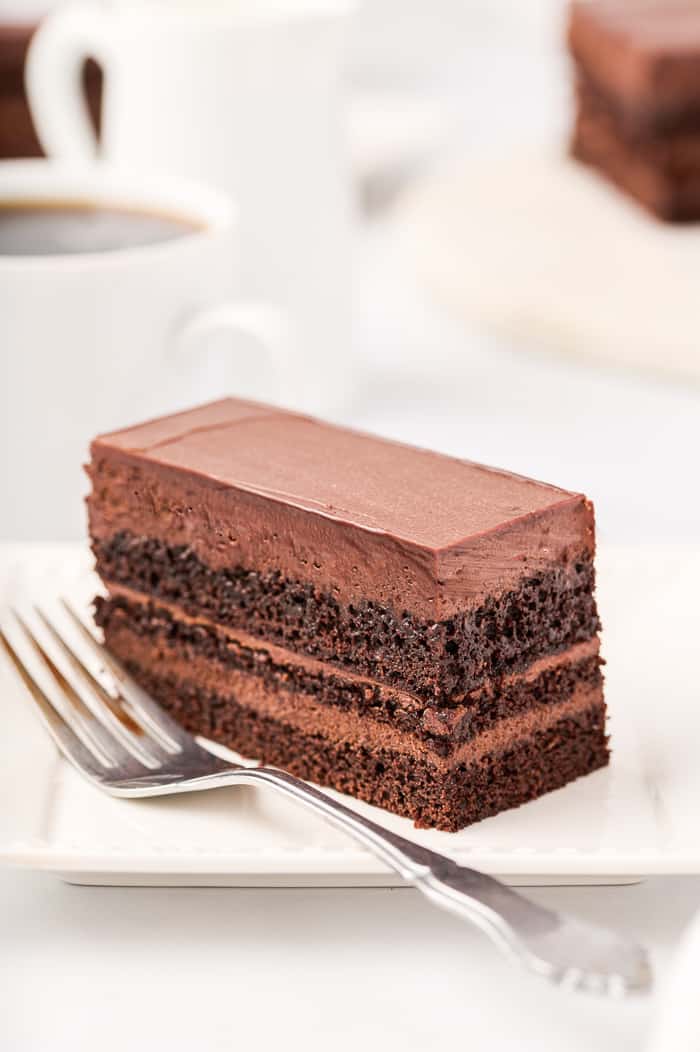 Dark Chocolate Mocha Mousse Cake