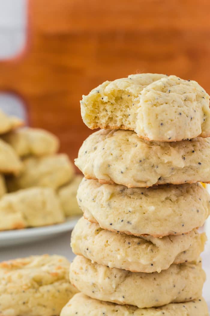 Soft and Chewy Lemon Poppy Seed Cookies