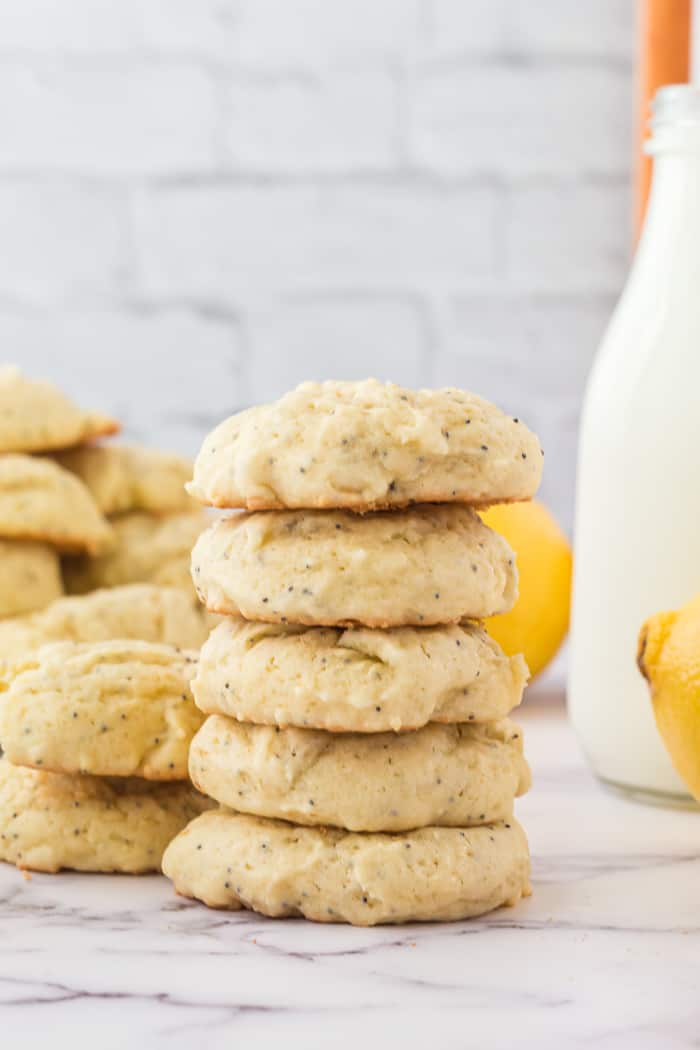 Soft and Chewy Lemon Poppy Seed Cookies