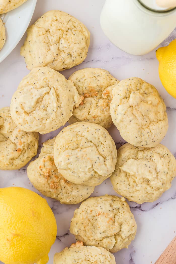 Soft and Chewy Lemon Poppy Seed Cookies