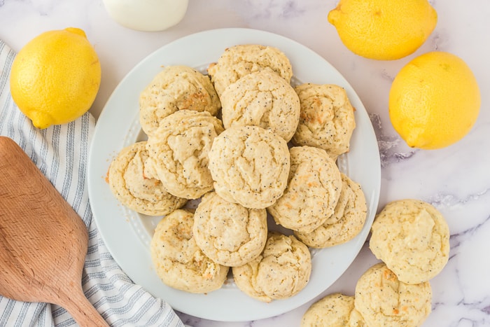 Soft and Chewy Lemon Poppy Seed Cookies