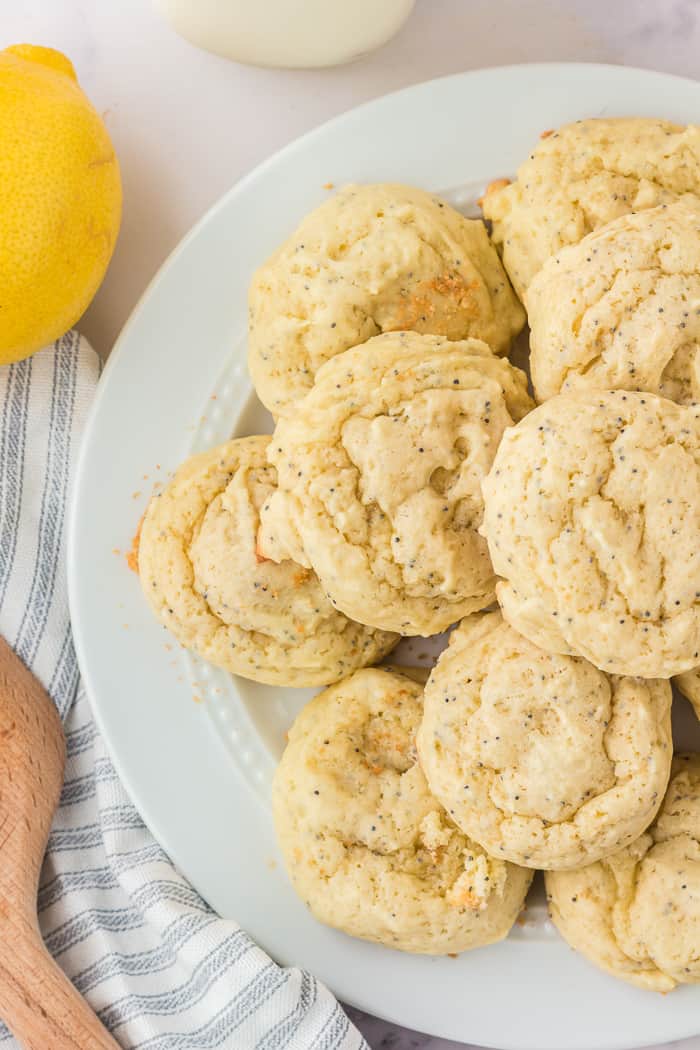 Soft and Chewy Lemon Poppy Seed Cookies