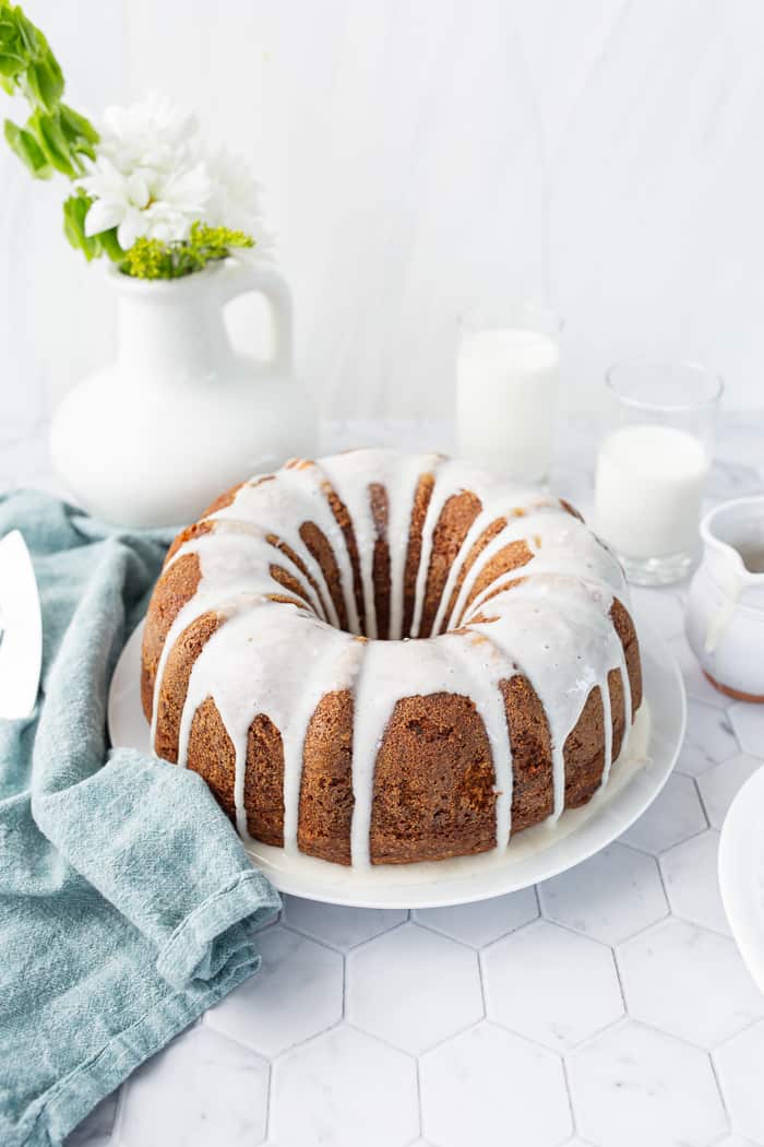 french cruller bundt cake - The Clever Carrot