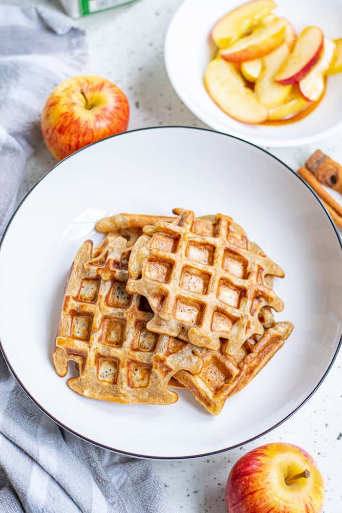 Apple Cinnamon Belgian Waffles with Nutella®