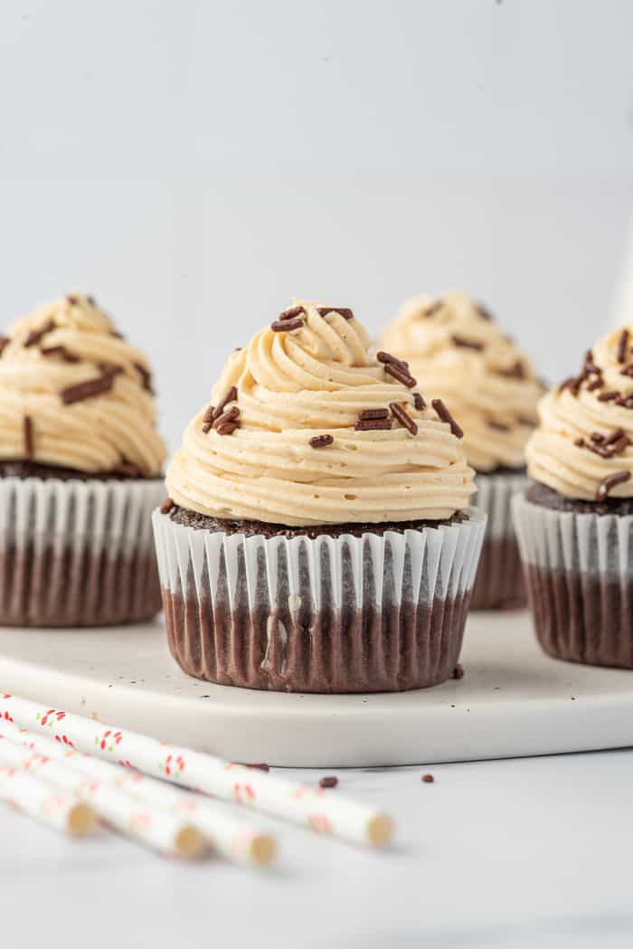 Chocolate Cupcakes with Peanut Butter Buttercream