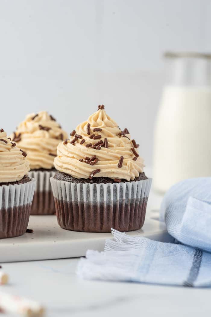 Chocolate Cupcakes with Peanut Butter Buttercream