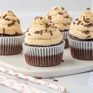 Chocolate Cupcakes with Peanut Butter Buttercream