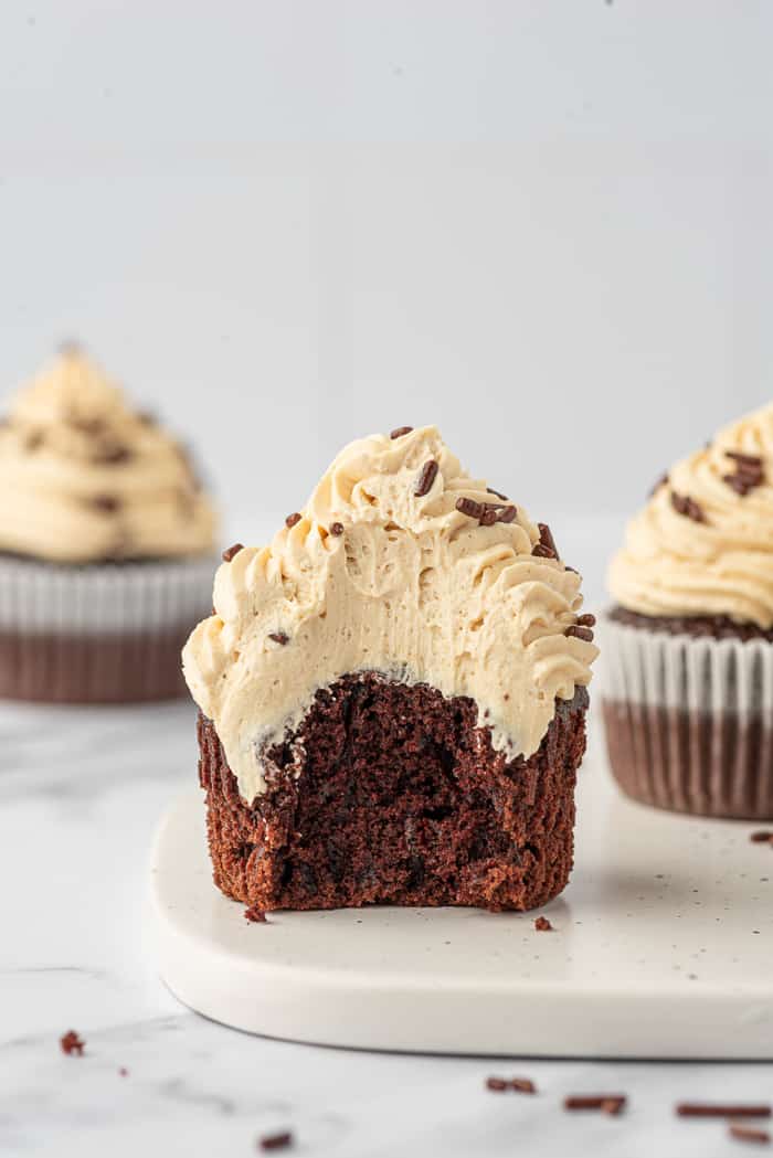 Chocolate Cupcakes with Peanut Butter Buttercream