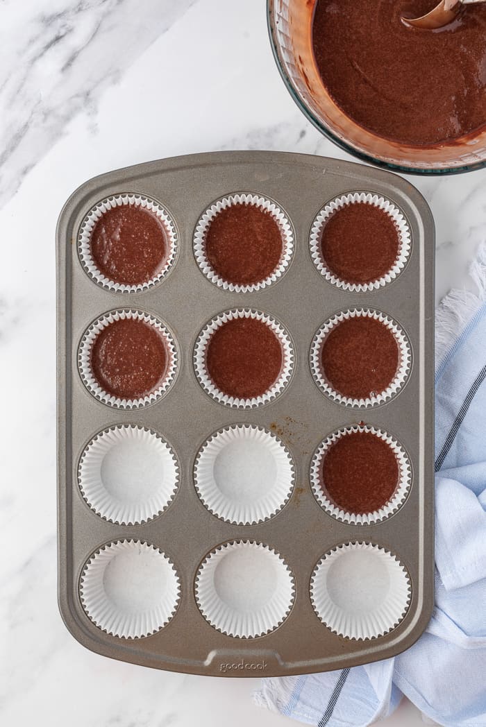 Chocolate Cupcakes with Peanut Butter Buttercream