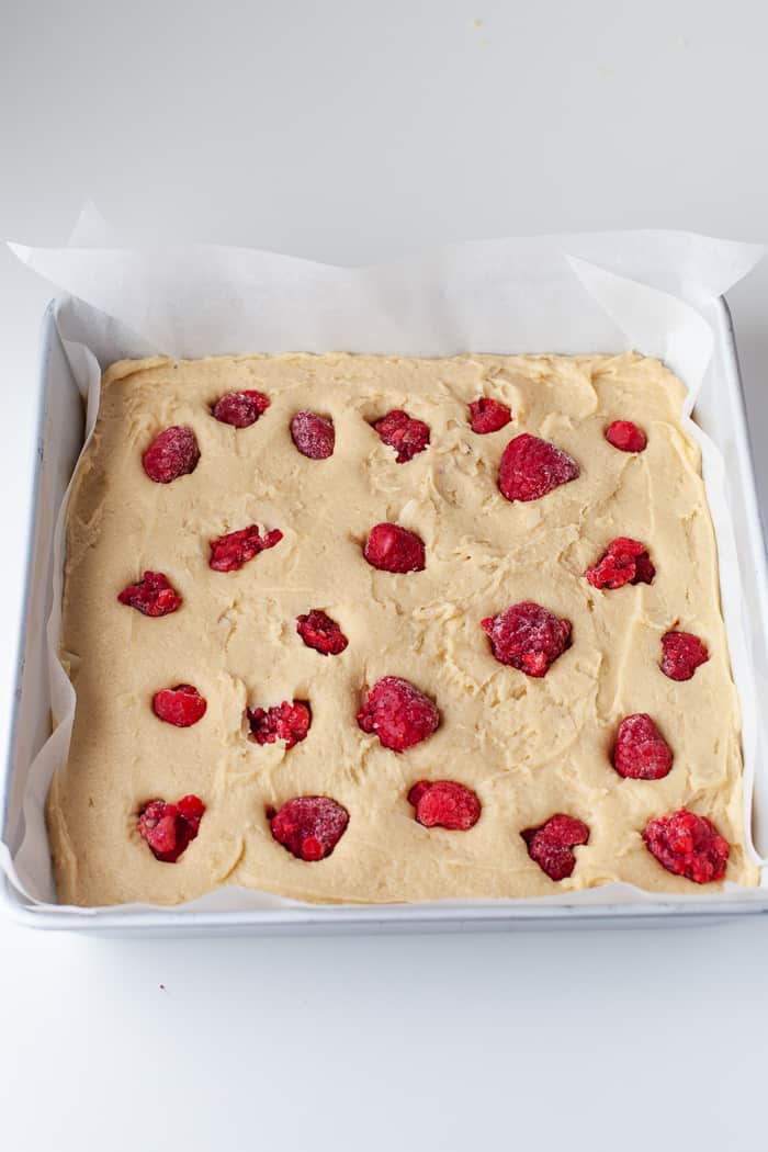 Raspberry Blondies