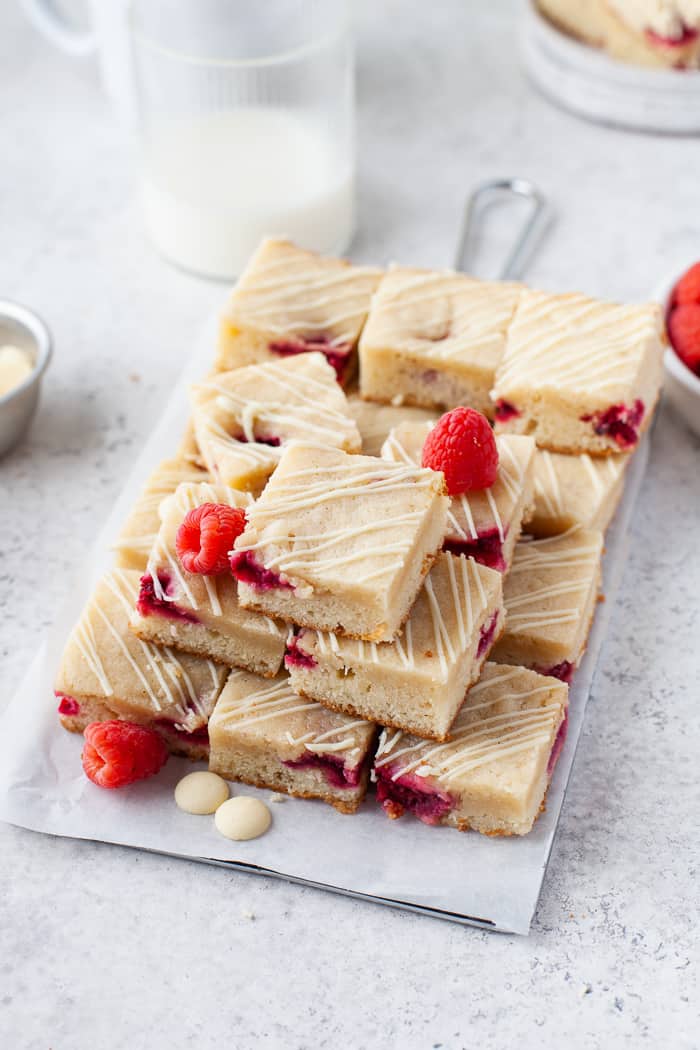 Raspberry Blondies