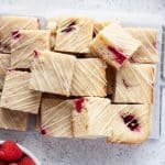 Raspberry Blondies - A Classic Twist