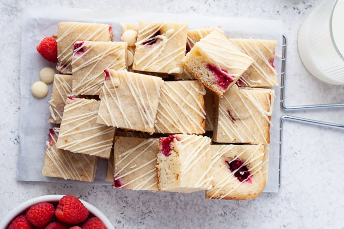 Raspberry Blondies