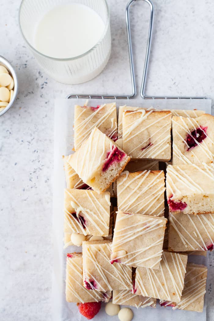 Raspberry Blondies