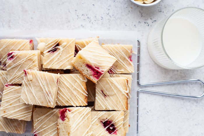 Raspberry Blondies