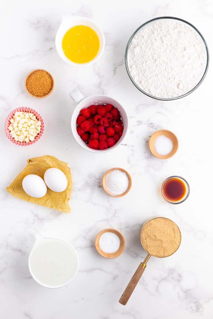 Raspberry White Chocolate Muffins