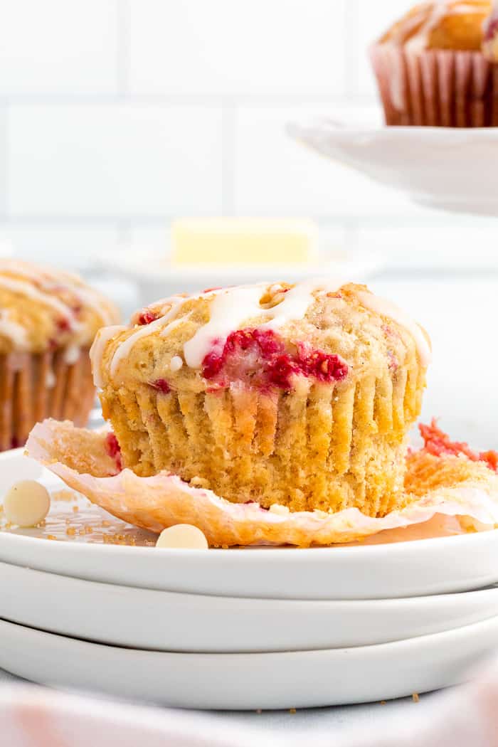 Raspberry White Chocolate Muffins