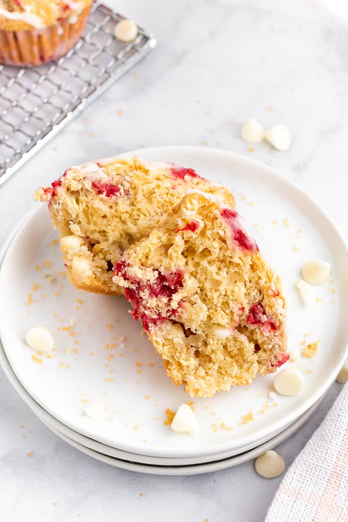 Raspberry White Chocolate Muffins