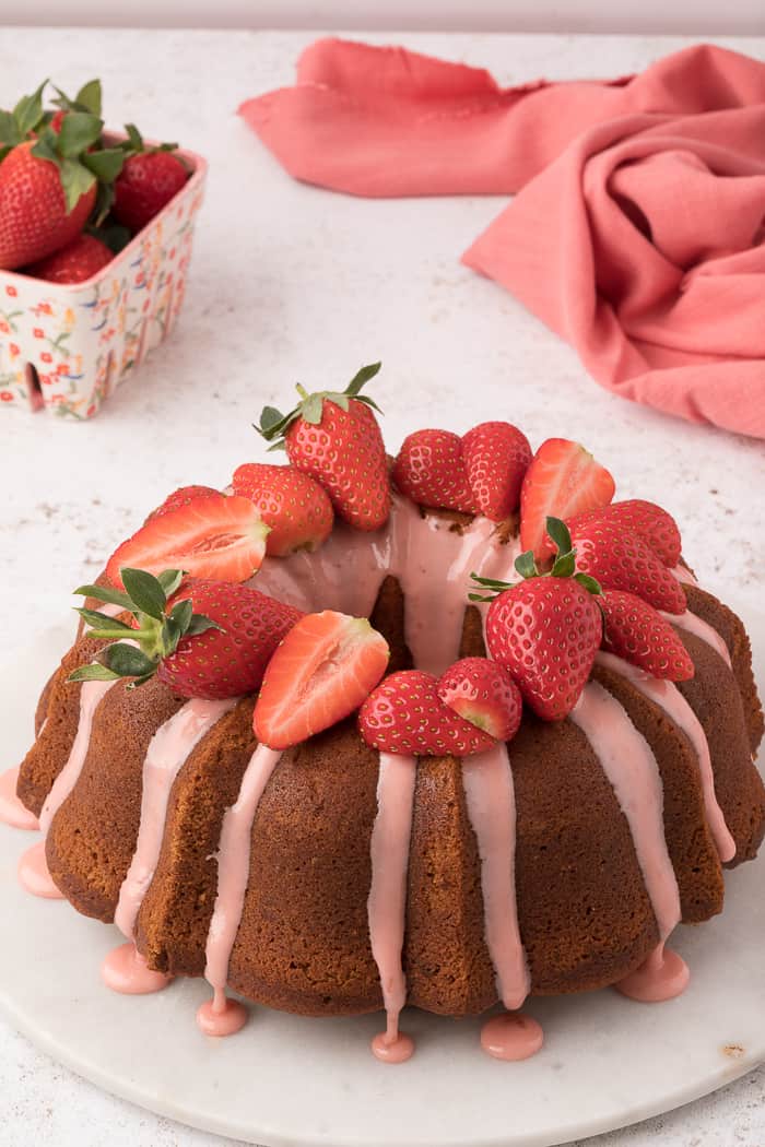 Strawberry Bundt Cake