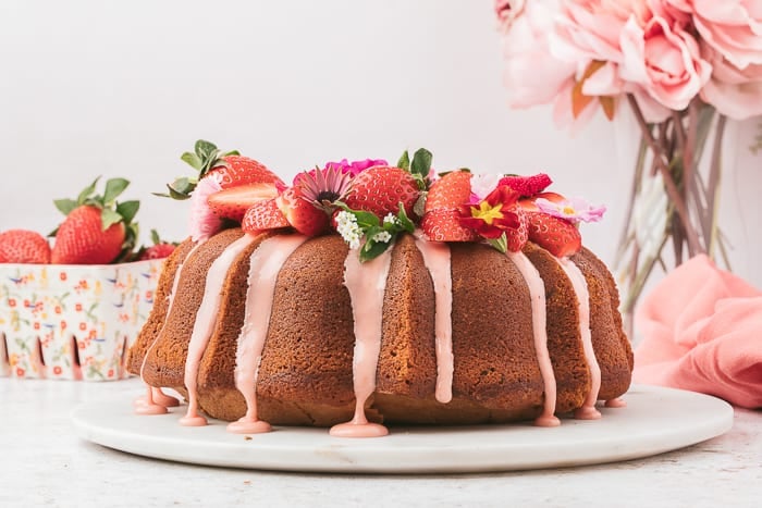 Strawberry Bundt Cake