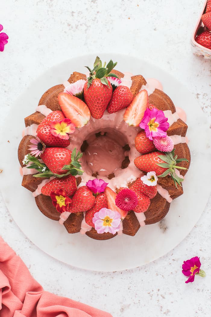 Strawberry Bundt Cake