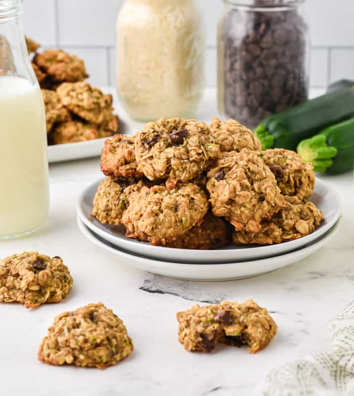 Zucchini Coconut Chocolate Chip Cookies