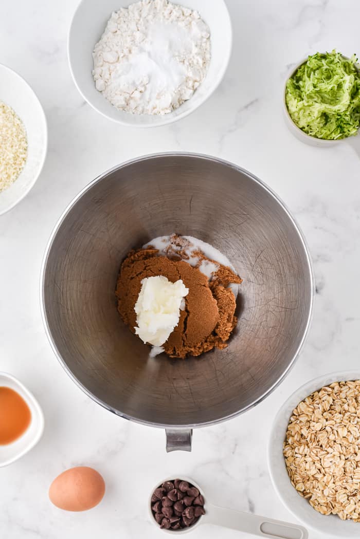 Zucchini Coconut Chocolate Chip Cookies