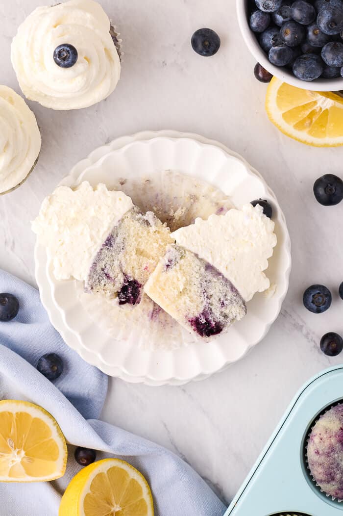 Lemon Blueberry Cupcakes