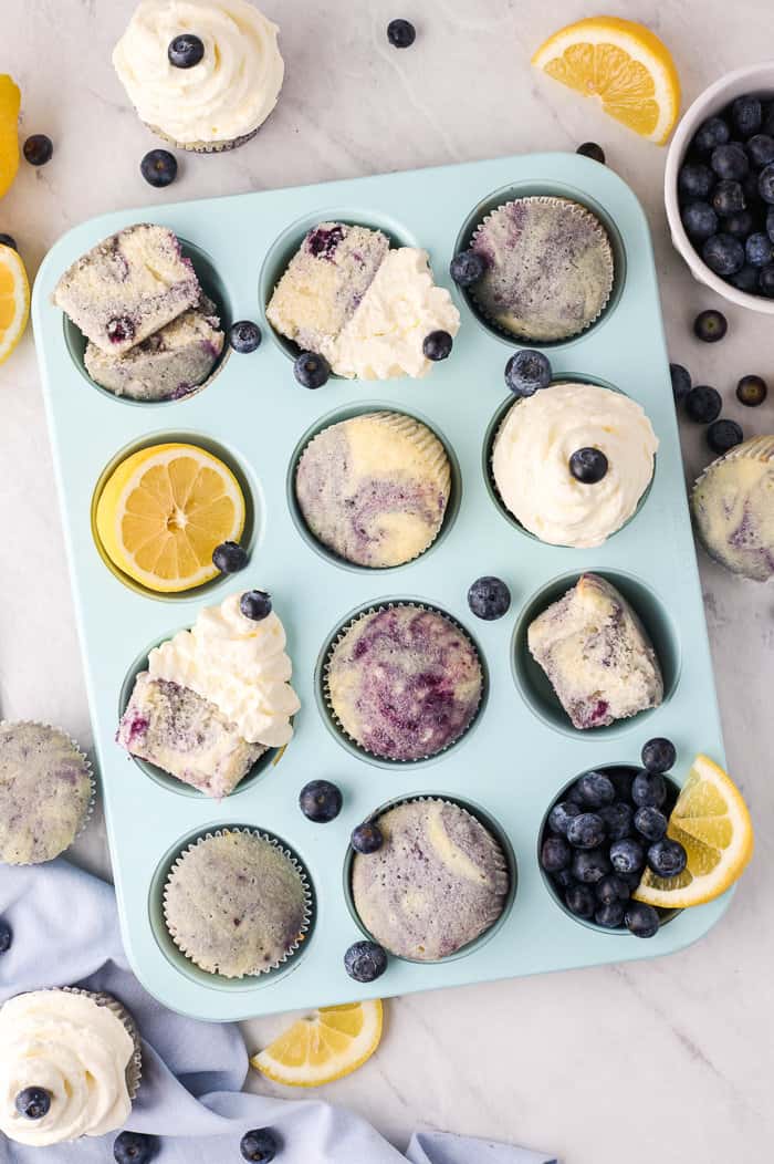 Lemon Blueberry Cupcakes