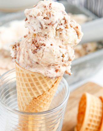 No Churn Nutella Swirl Ice Cream
