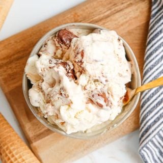 No Churn Nutella Swirl Ice Cream