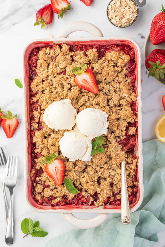 Strawberry Crumble