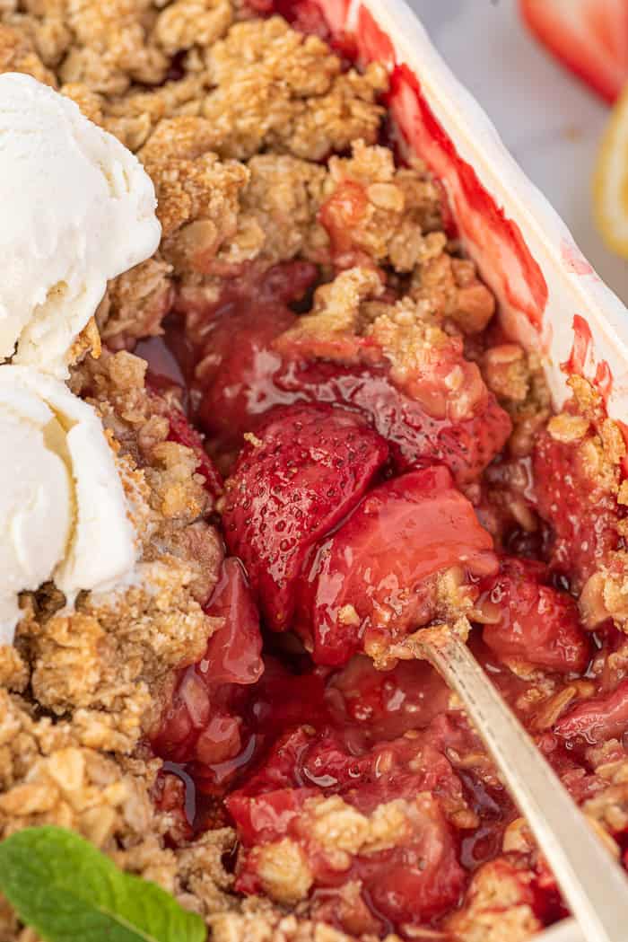 Strawberry Crumble