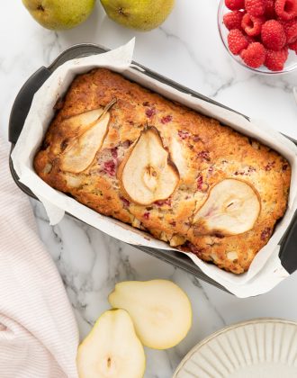Pear and Raspberry Bread