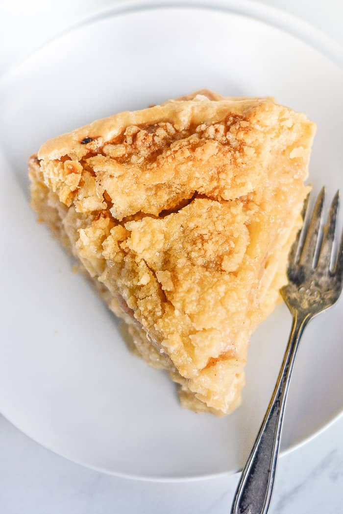 A slice of Dutch Apple Pie