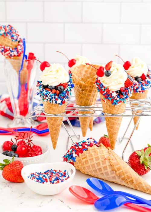 Cheesecake Stuffed Waffle Cones A Classic Twist