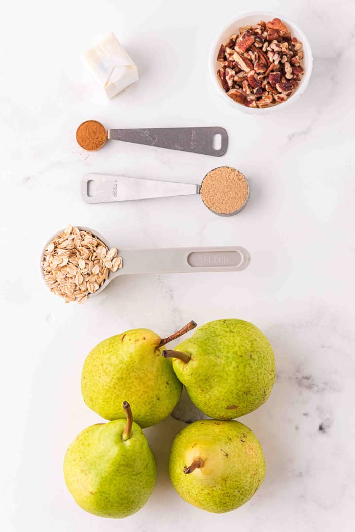 Baked pears ingredients