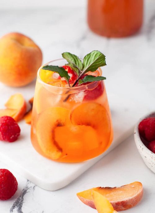 Peach Roses Recips Peach Rosé Sangria - A Classic Twist