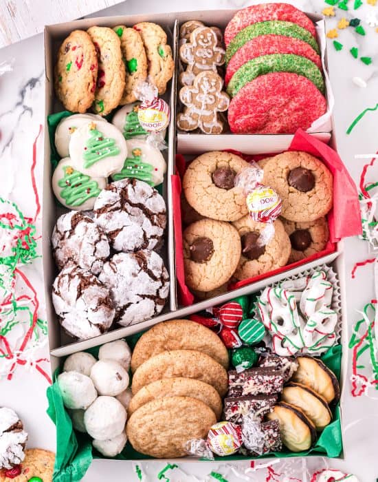 Holiday cookie box
