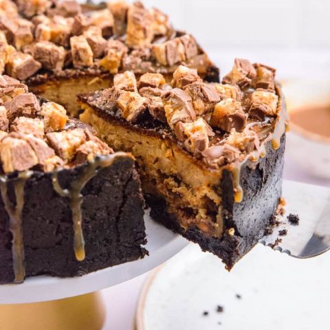 Snickers Peanut Butter Cheesecake Recipe - Blahnik Baker