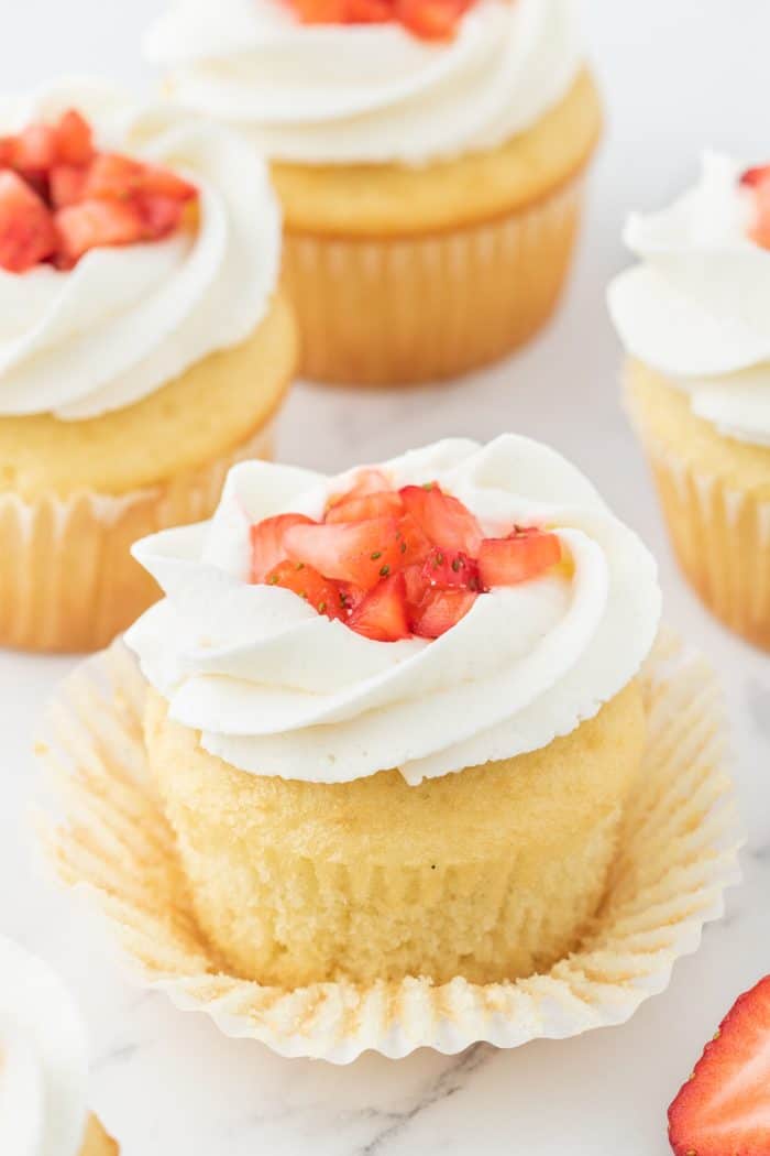 Strawberry Shortcake Cupcakes - A Classic Twist