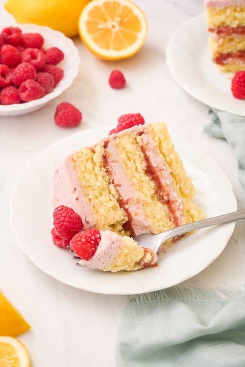 Lemon Raspberry Layer Cake - A Classic Twist