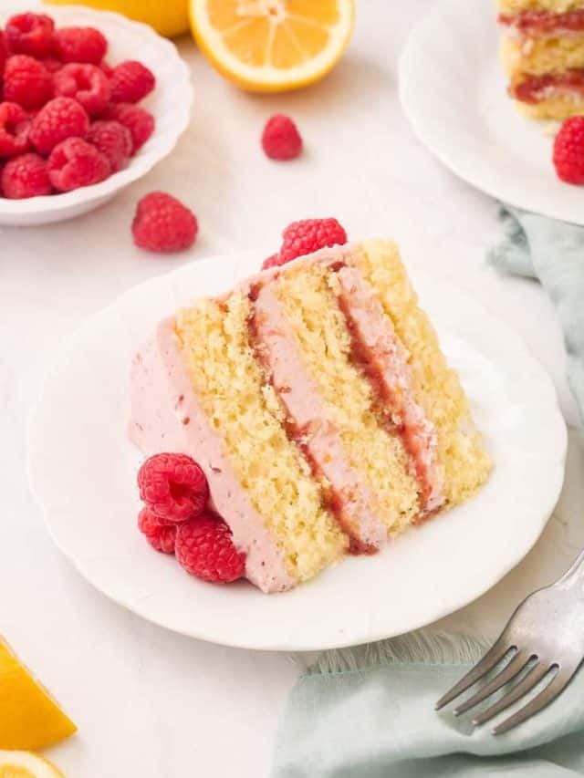 Lemon Raspberry Layer Cake - A Classic Twist