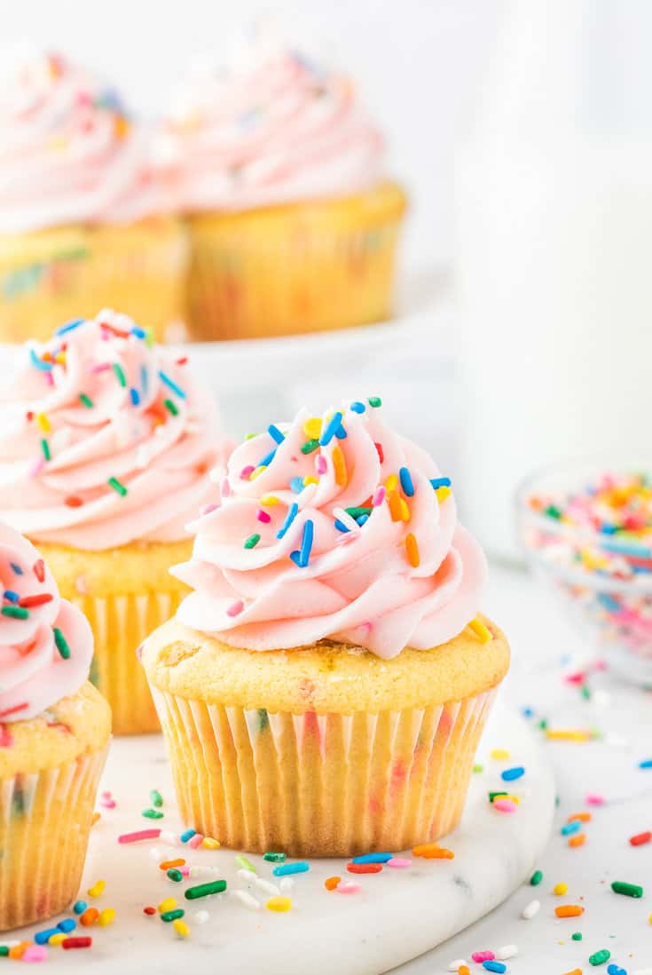 Funfetti birthday cupcakes