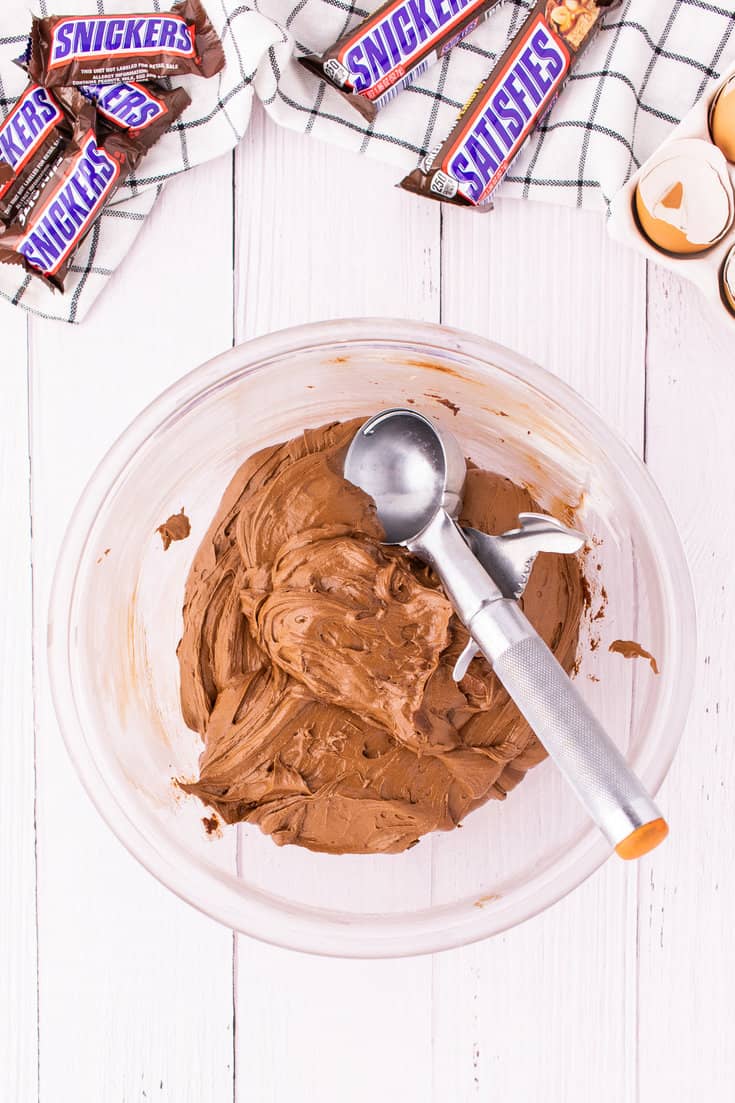 Snickers Cupcake batter