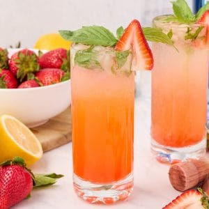 Strawberry Basil Sparkler - A Classic Twist