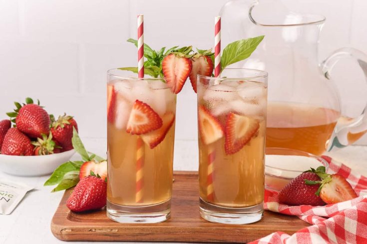 Strawberry Basil Iced Tea