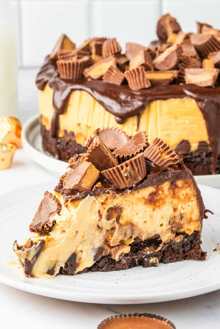 Reese’s Peanut Butter Cheesecake with Brownie Crust A Classic Twist